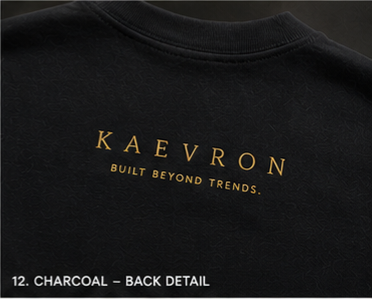 KAEVRON Signature Heavyweight Oversized T-Shirt – Black | Premium Streetwear
