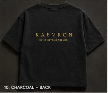 KAEVRON Signature Heavyweight Oversized T-Shirt – Black | Premium Streetwear