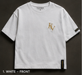 KAEVRON Signature Heavyweight Oversized T-Shirt – White | Premium Streetwear